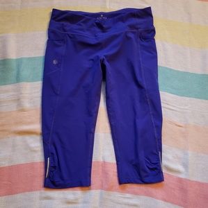 Athleta Royal purple crop leggings